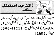 Misc. Jobs in Lahore Jang Classified 2