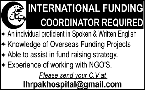 Hajjaj Hospital Required Coordinator