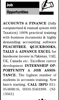 Misc. Jobs in Karachi Jang Classified 1