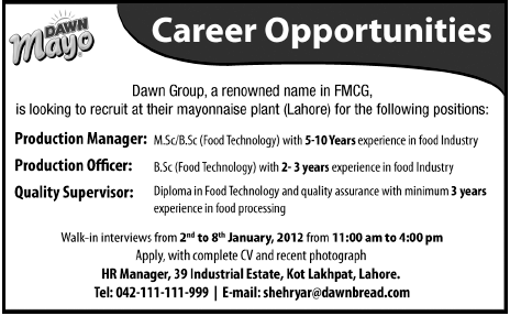 Mayo DAWN Jobs Opportunity