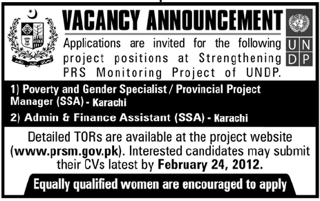 UNDP Jobs Opportunity