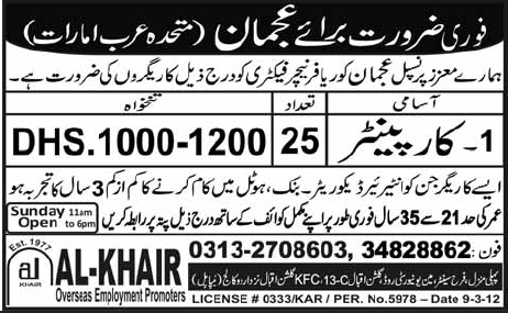 Carpenter Jobs