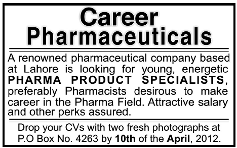 Pharma Product Specialists Jobs