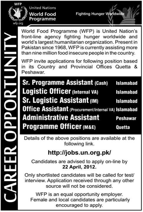 WFP (World Food Programme) UN Jobs