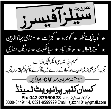 Sales Officers Jobs