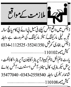 Classified Karachi Jang Misc. Jobs 1