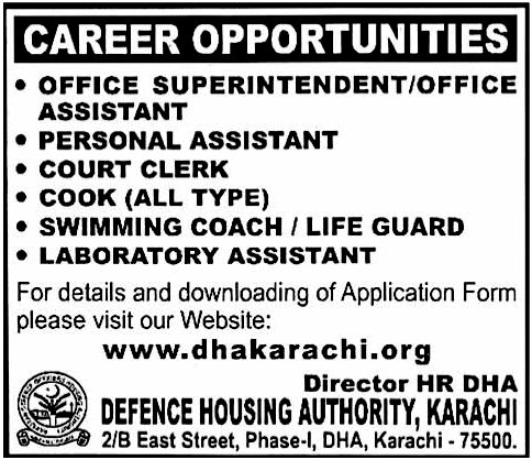 DHA, Karachi Jobs