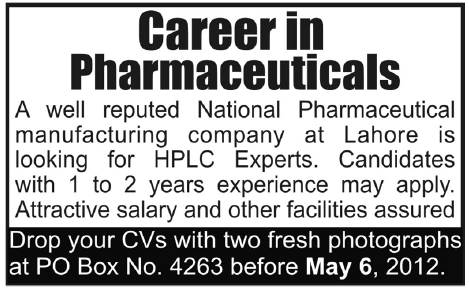 Pharmaceutical Manufacturing Company Jobs
