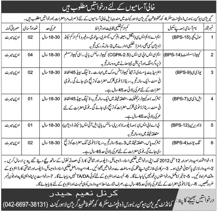 Teachers and Clerical jobs at Garrison Human Resource