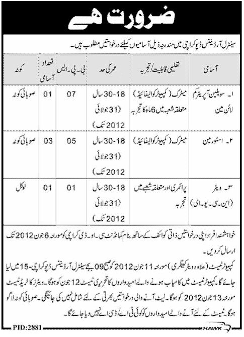 Jobs in C.O.D Karachi