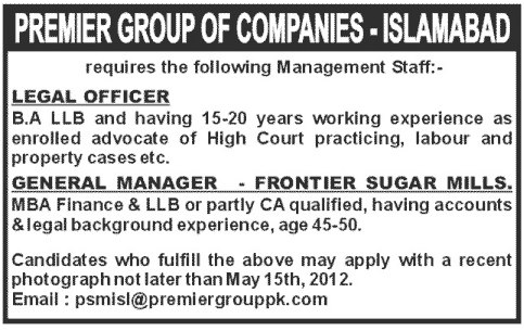 Management Staff Required in a Company
