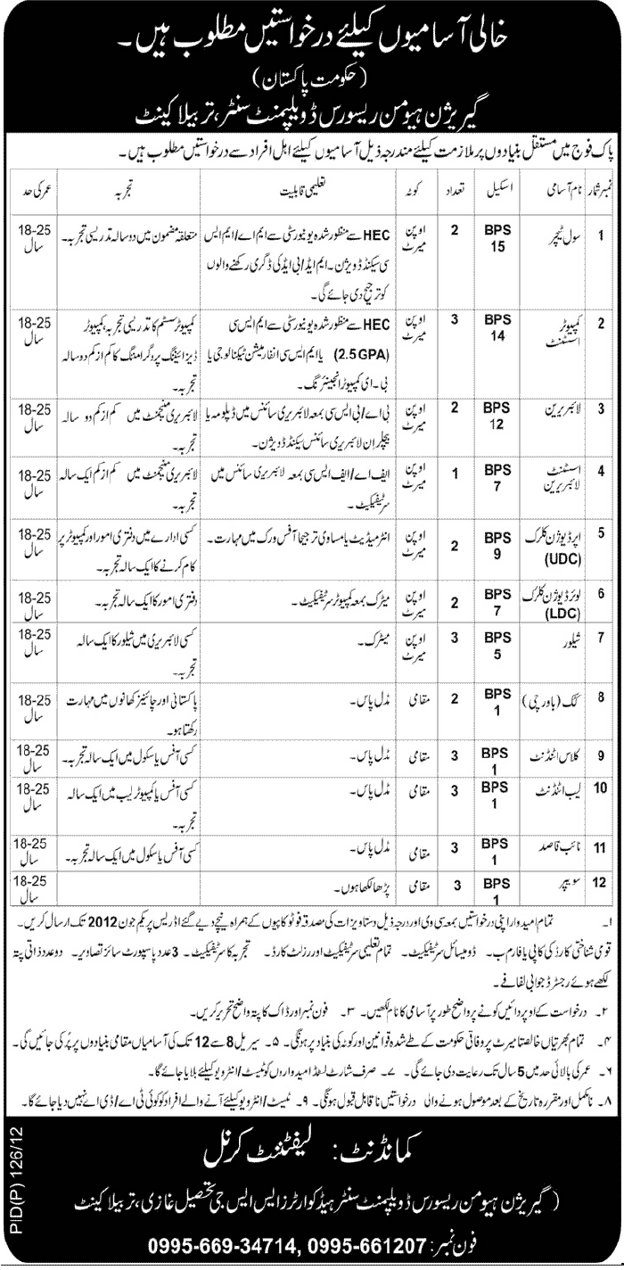 Teaching and Office Administrative Job