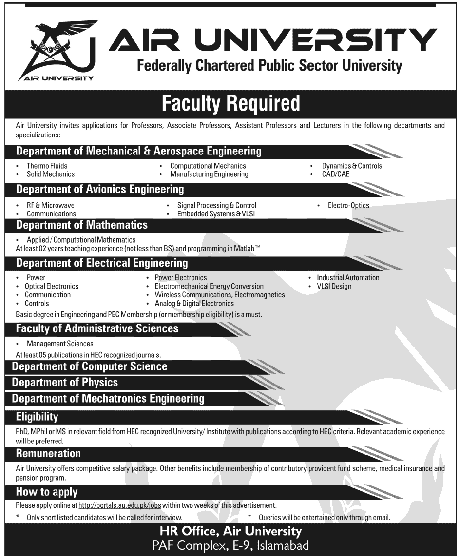 Air University Requires Teaching Faculty