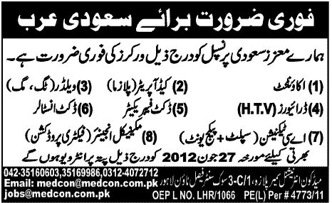 Accountant and Technical Staff Required