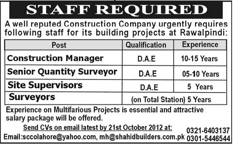 Jobs in Rawalpindi