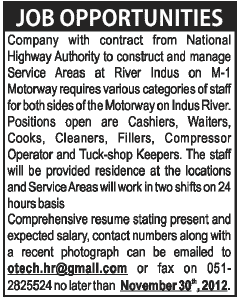 M-1 Motorway Service Areas Jobs