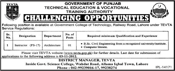 Career Opportunities in Technical Education & Vocational Training Authority