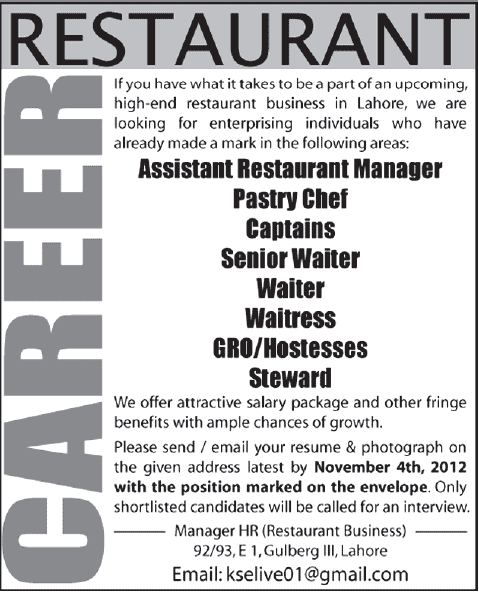 Restaurant Jobs