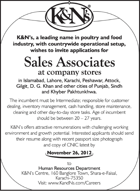 K&N’s Jobs for Sales Associates