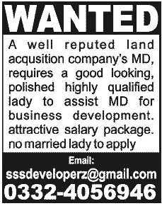 Female Secretary Job