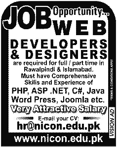 Web Developers & Designers Jobs at Nicon