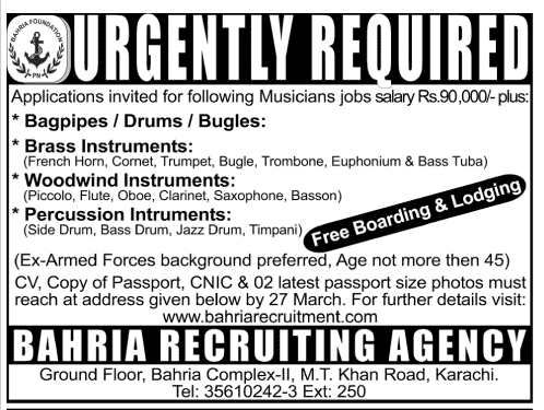 Jobs for Musicians 2013