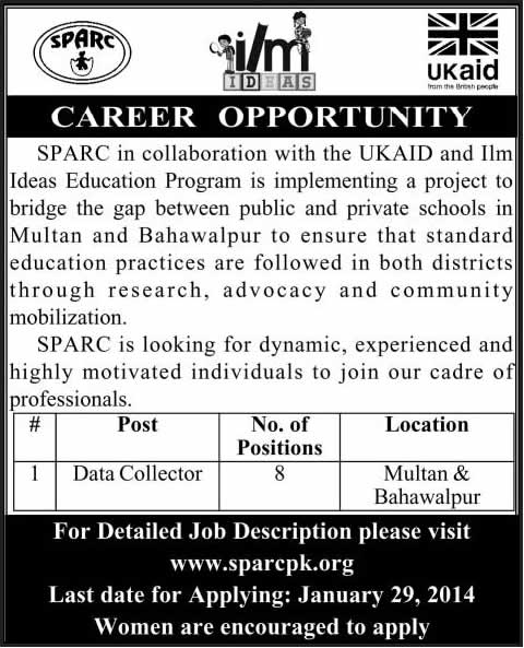 Data Controller Jobs in Multan & Bahawalpur 2014 at Society for the Protection of the Rights of the Child