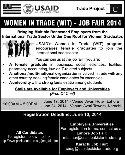USAID Job Fair 2014 Women in Trade (WIT) Program