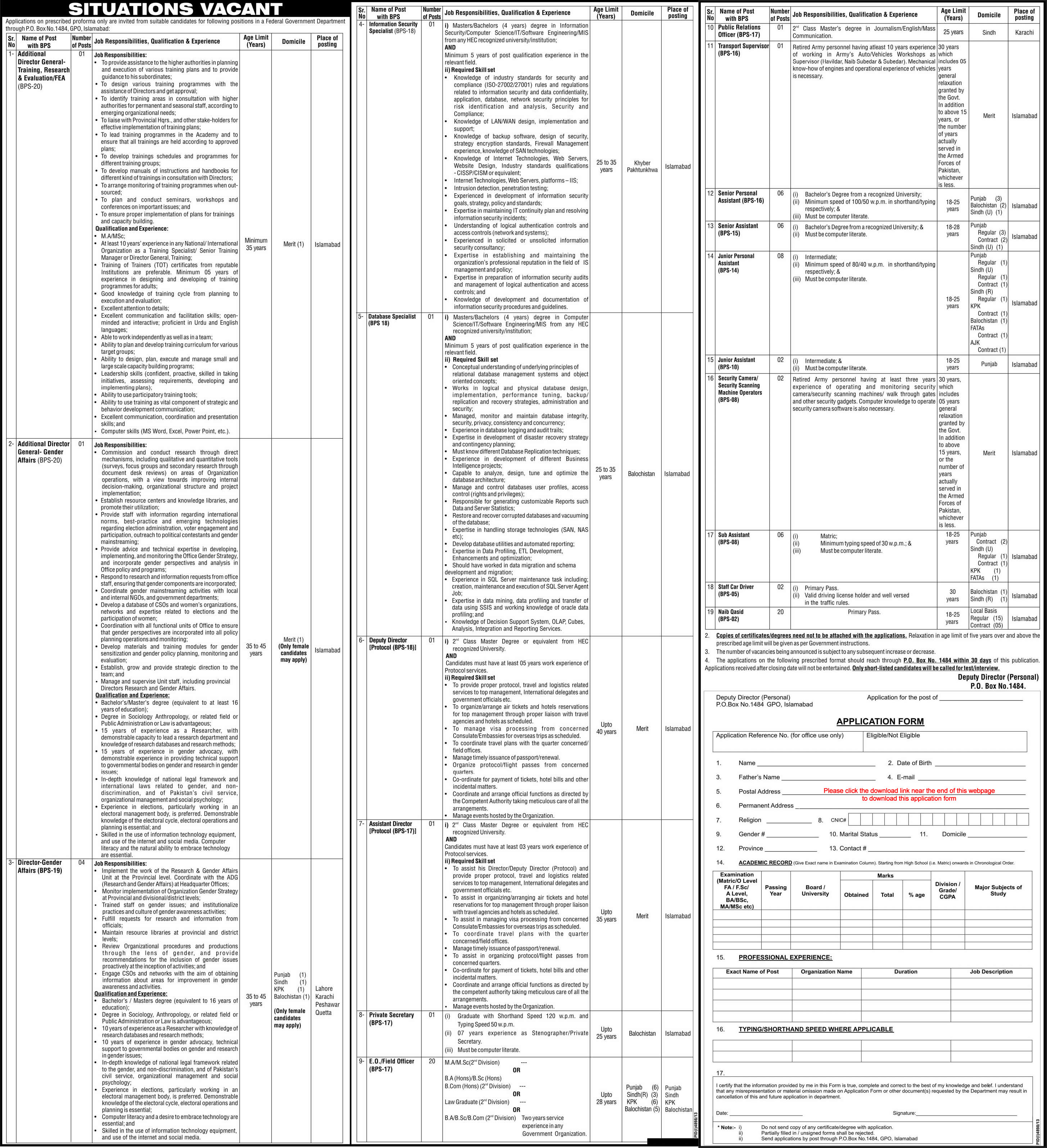 Election Commission of Pakistan Jobs 2014 May Latest Advertisement
