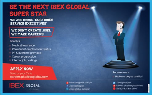 IBEX Global Karachi Jobs April 2016 Customer Service Executives Latest
