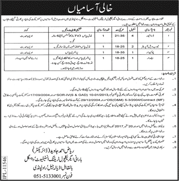 Barani Agricultural Training Institute Rawalpindi Jobs 2017 September Driver, Chowkidar & Others Latest