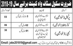 Teachers, Coordinator & Principal Jobs in Wah Cantt 2017 November / December Latest