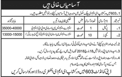 603 Base Workshop EME Public School Lahore Jobs 2018 March Female Teachers & Principal Latest