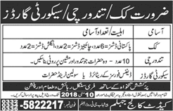 Cadet College Jhelum Jobs April 2018 May Cooks, Tandoorchi & Security Guards Latest