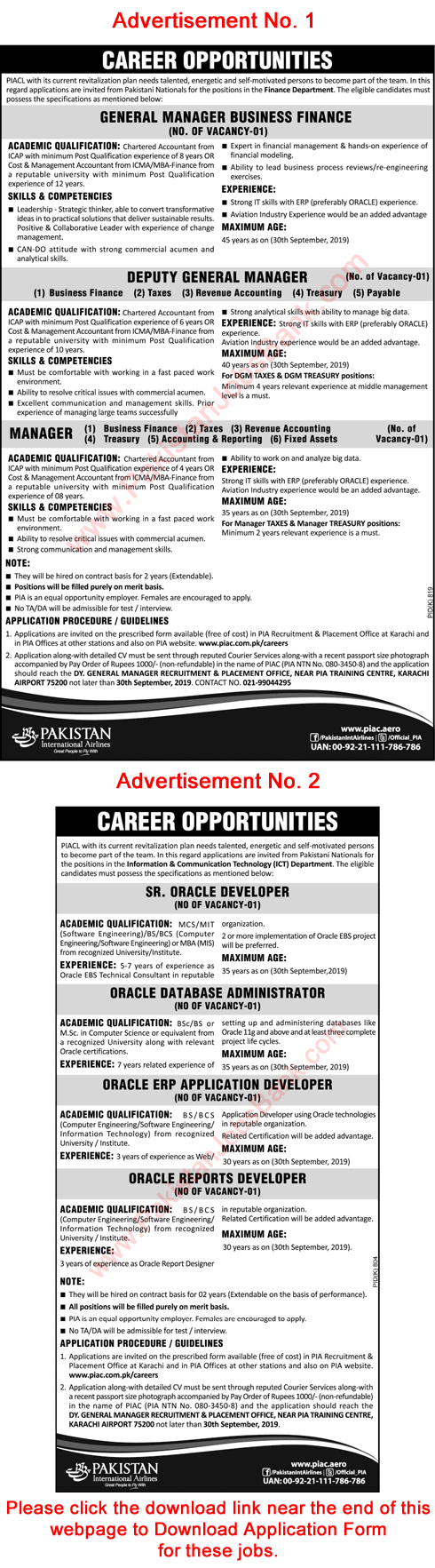 Latest airlines jobs in pakistan