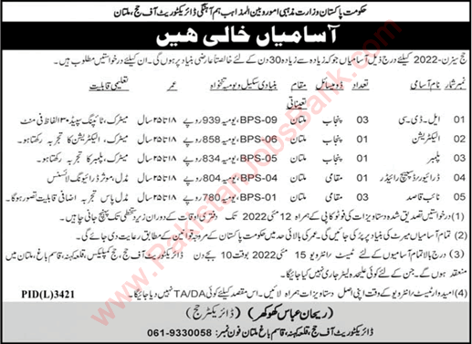 Ministry of Religious Affairs Jobs May 2022 Clerks, Naib Qasid & Others Directorate of Hajj Latest