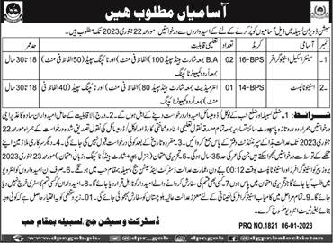 District and Session Court Hub Jobs 2023 Lasbela Stenographers & Stenotypist Latest