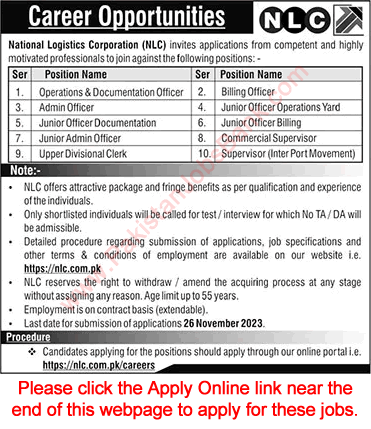NLC Jobs November 2023 Apply Online Admin Officer, Clerks & Others Latest