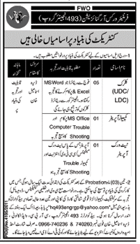 FWO Headquarters 493 Engineer Group (Govt) Jobs