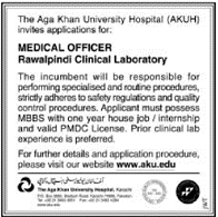 The Aga Khan University Hospital (AKUH) Requires Medical Officer