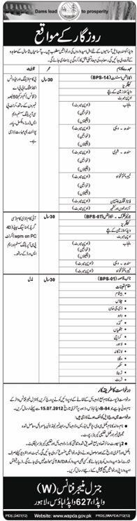 WAPDA Requires Accounts and Clerikal Staff (Govt. job)