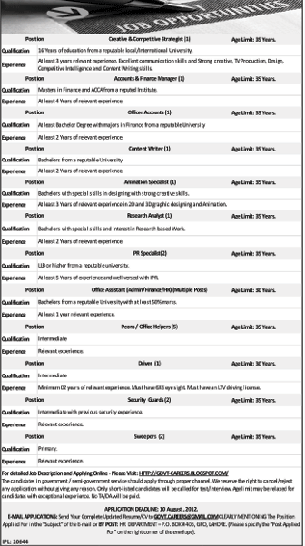 Various Government Jobs  (Government Job)