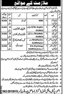 Daanish School Punjab (Girls) Requires Teaching and Non-Teaching Staff