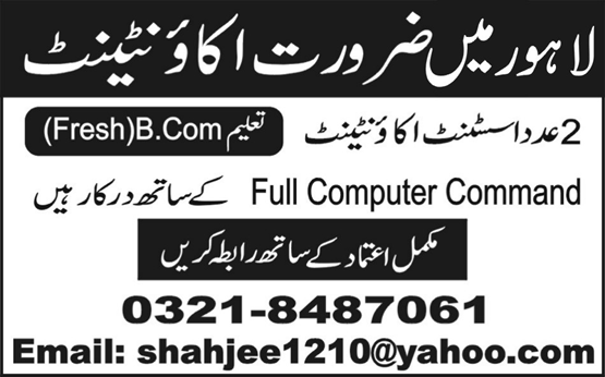 Assistant Accountant Jobs