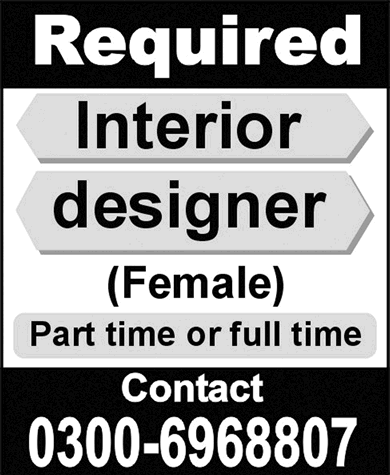 Female Interior Designer Job