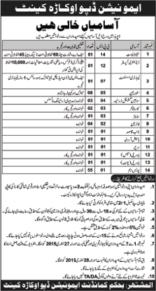 Ammunition Depot Okara Cantt Jobs December 2014 / January 2015 Latest