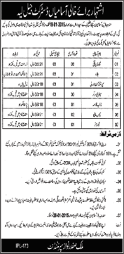 District Jail Layyah Jobs 2015 Sanitary Worker, Mali, Naib Qasid, Jallad & Others