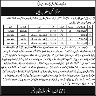 Civil Courts Bahawalnagar Jobs 2015 May for Tameel Kuninda, Khakroob & Others Latest