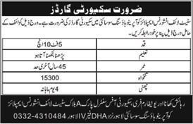 Security Guard Jobs in Lahore May 2018 at State Life Insurance Employees Cooperative Housing Society Latest