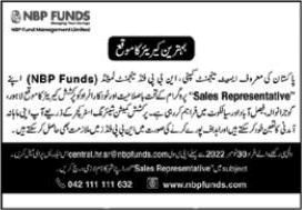 Sales Representative Jobs in NBP Funds Management Limited November 2022 Latest